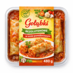 gołąbki w sosie pomidorowym bez glutenu z ryżem i warzywami