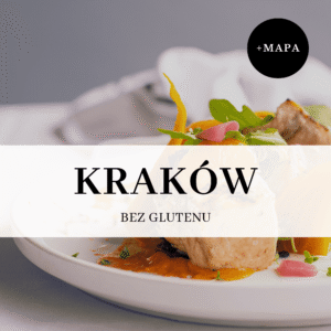 + google maps (1) wizualizacja okładki ebooka Kraków bez glutenu z naklejką mapy
