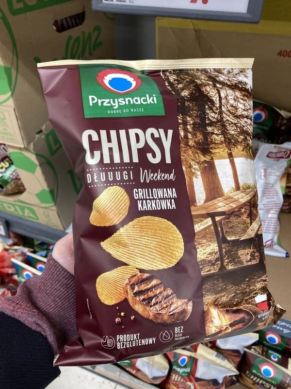 Przysnacki Dłuuugi Weekend Grillowana Karkówka – bezglutenowe chipsy ziemniaczane