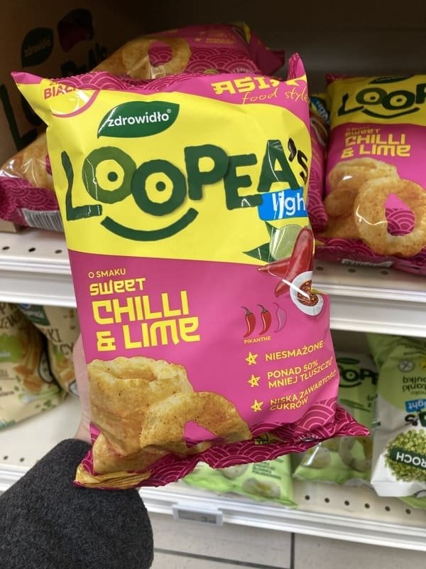 IMG_1578 (1) Loopea Light Sweet Chilli & Lime – bezglutenowe chrupki z grochu