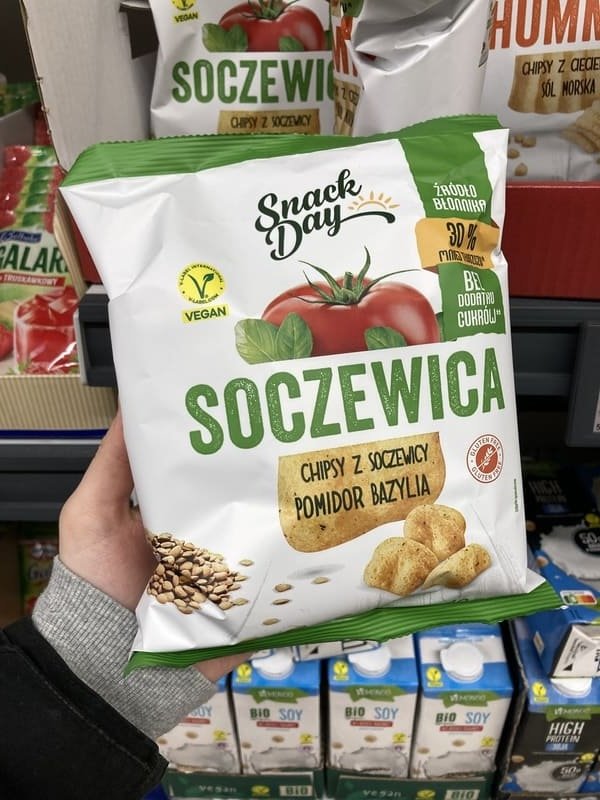 IMG_6832 Snack Day Chipsy z Soczewicy Pomidor i Bazylia – bezglutenowe chipsy z soczewicy