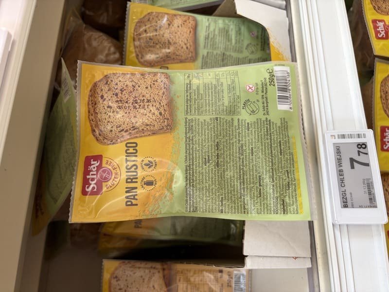 IMG_6744 Opakowanie bezglutenowego chleba Schär Pan Rustico 250 g w sklepie Auchan