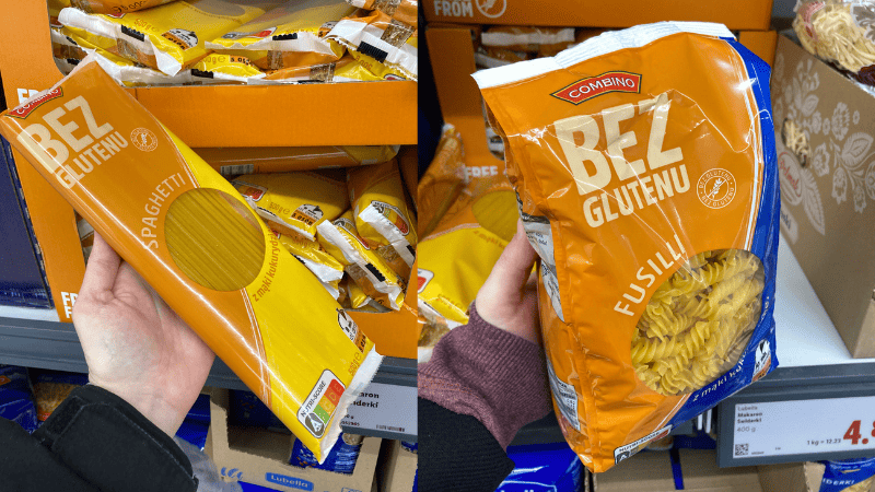 lidl1 Bezglutenowe makarony kukurydziane Combino spaghetti i fusilli dostępne w Lidlu