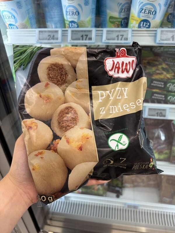 Bezglutenowe pyzy z mięsem Jawo w opakowaniu 450 g