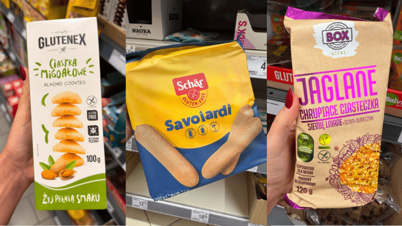 Ciastka bezglutenowe Glutenex, Schär i BOX Vital dostępne w popularnych sklepach